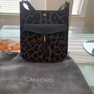 Tom Ford Cross Body bag. Great condition. Leather with animal print.